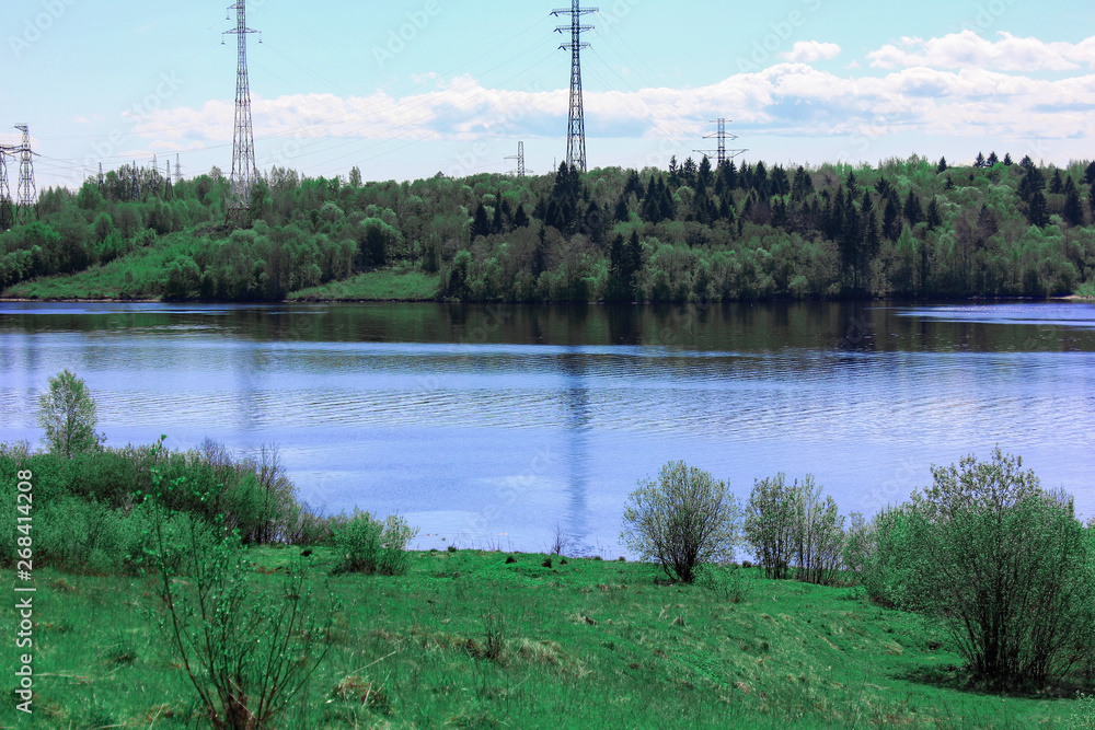 Obraz premium quiet calm river