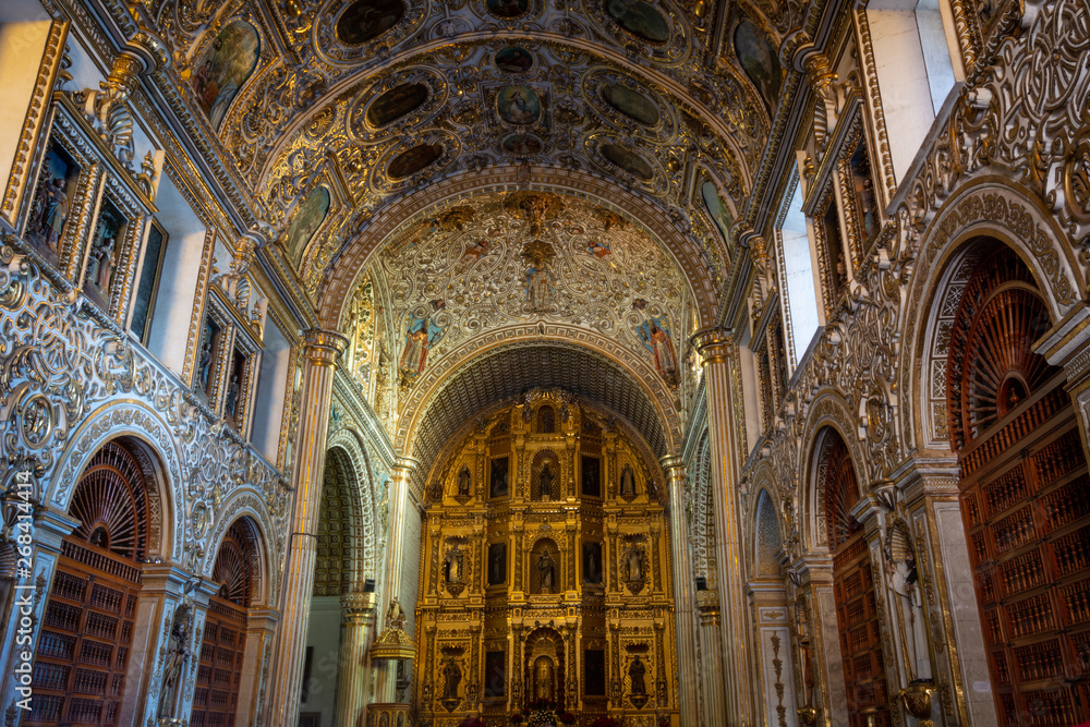 The Cathedral of Oaxaca City in Mexico