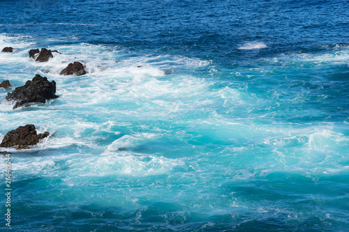 Wallpaper Mural beautiful ocean water and rocks. beautiful landscape of Canary Islands Torontodigital.ca