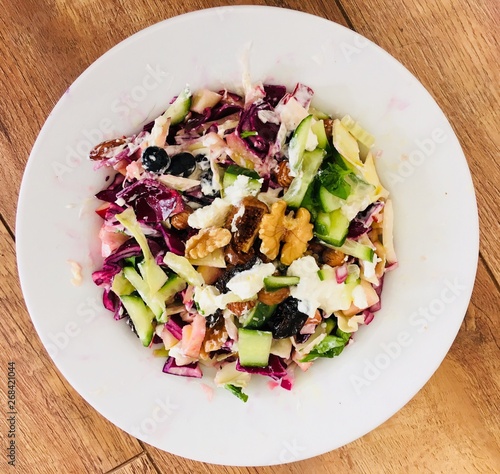 Delicious vegan salad