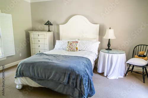 Guest Bedroom in a House wi...
