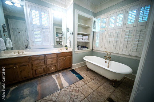 Master Bathroom In a Large ...