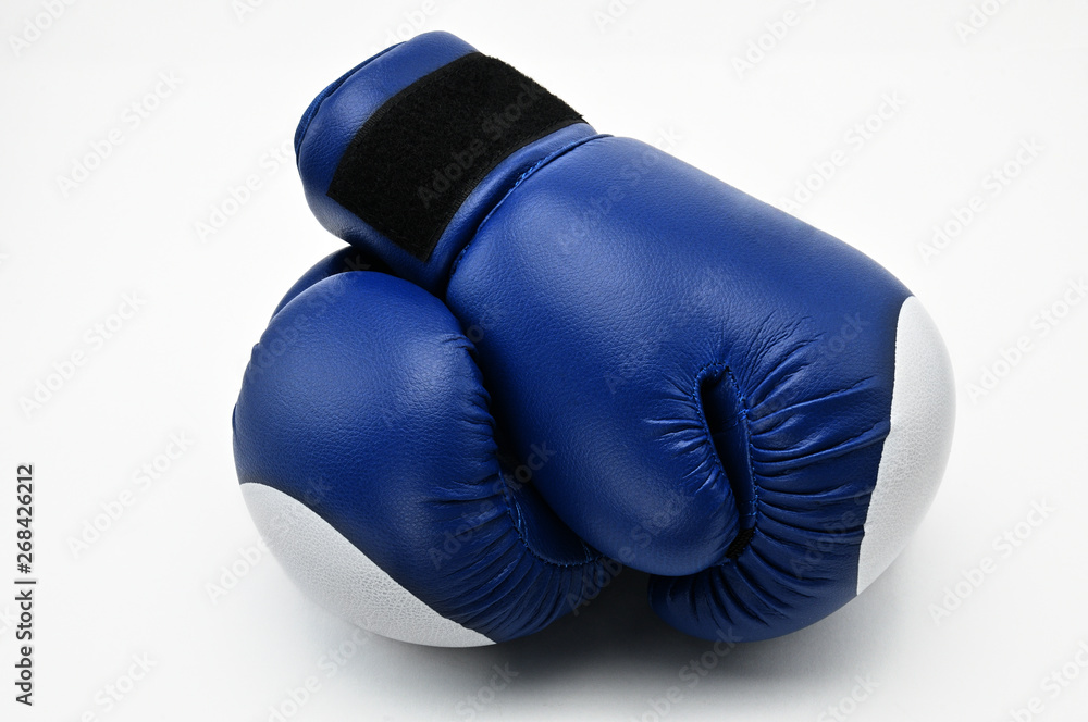 Boxing gloves on a white background.Mitt