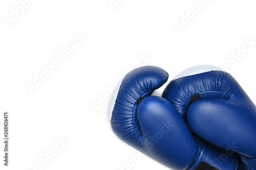 Boxing gloves on a white background.Mitt © moviephoto