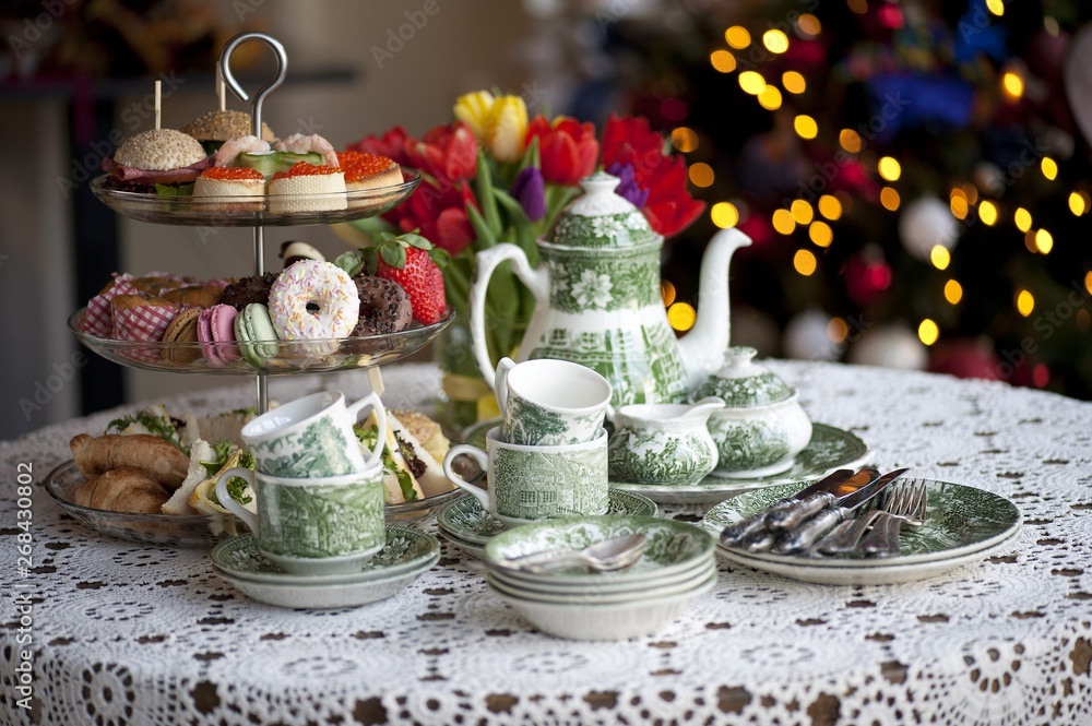 Fototapeta premium traditional English tea, high tea