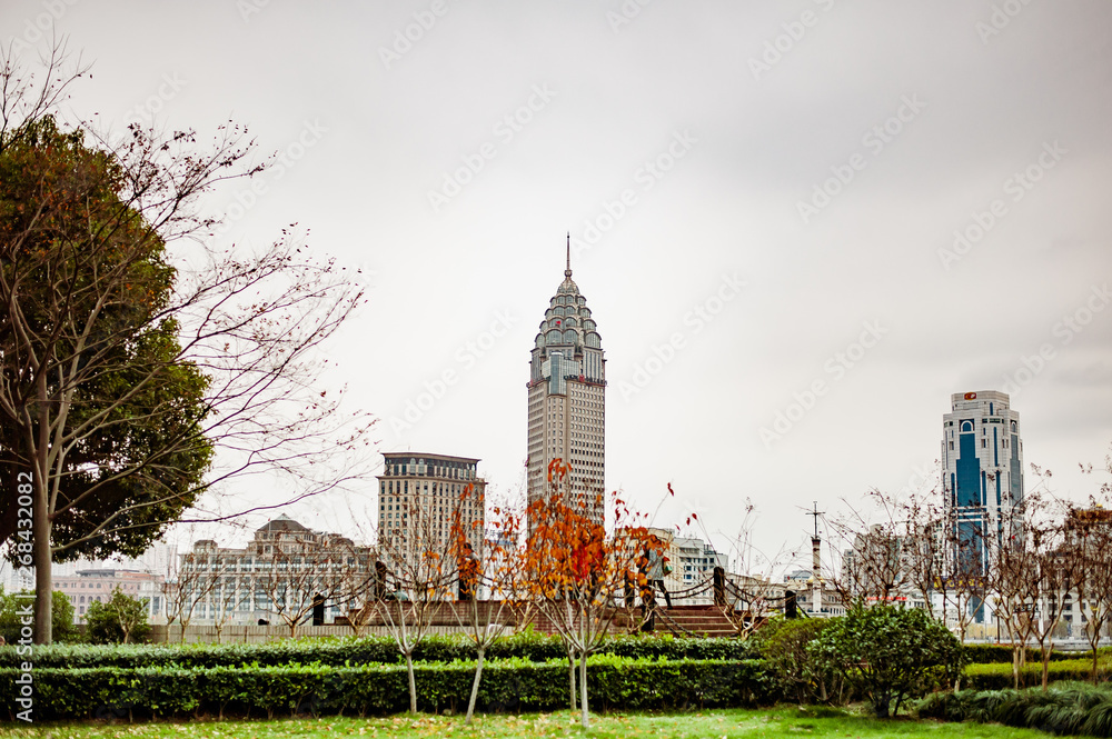 The Bund waterfront skyline in central Shanghai The Bund waterfront skyline in central Shanghai