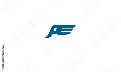 A letter wing logo