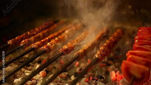 Turkish Kebab on fire