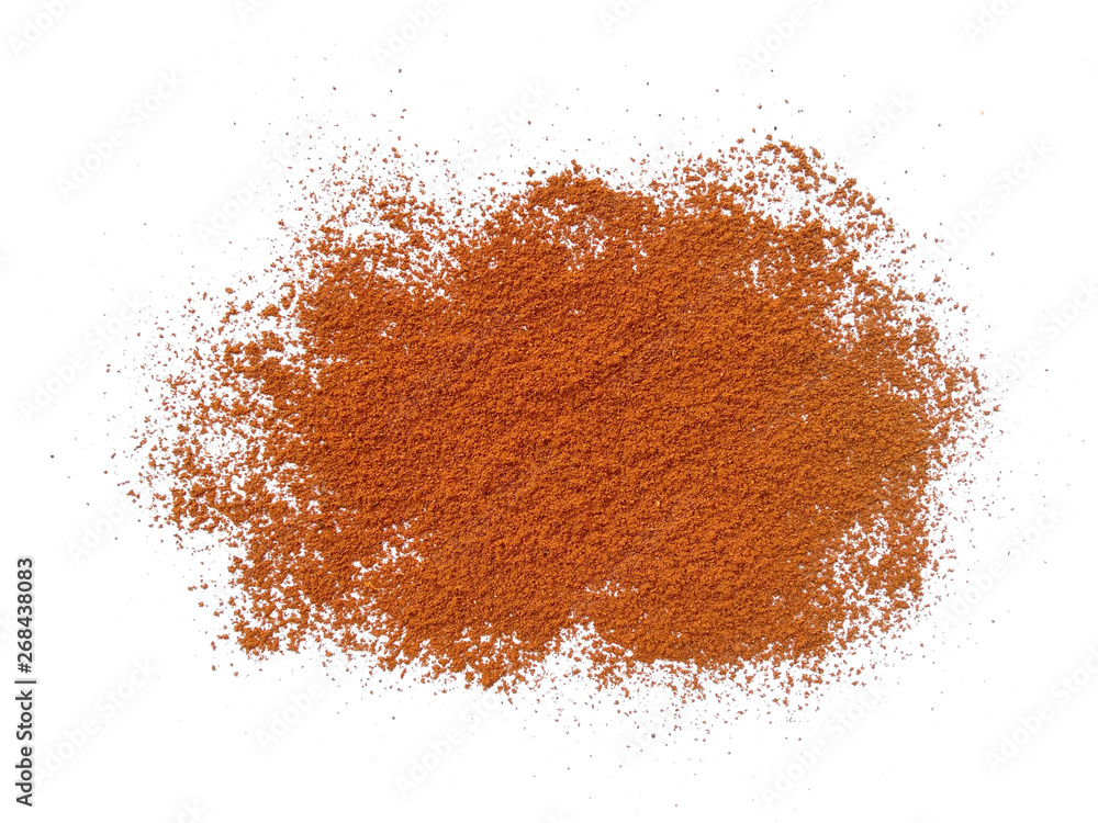 Pile soil isolated on white background. Soil dune with clipping path. Soil from the garden.