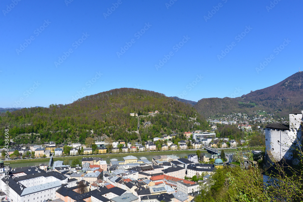 Luftansicht Historisches Zentrum Salzburg