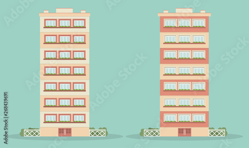 Apartment Building Illustration