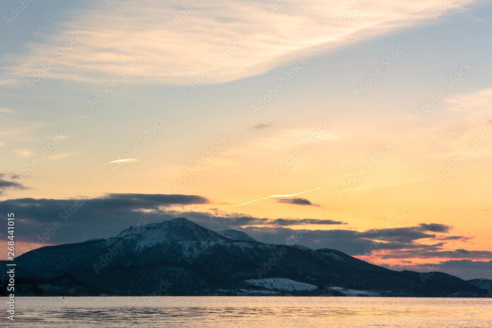 日本・北海道洞爺湖の風景