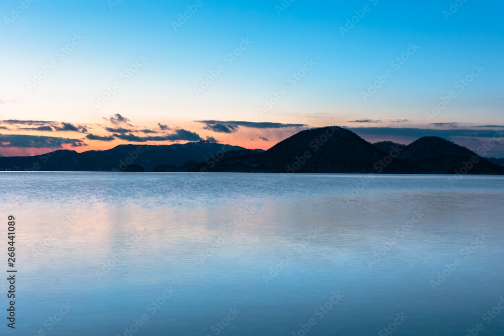 日本・北海道洞爺湖の風景