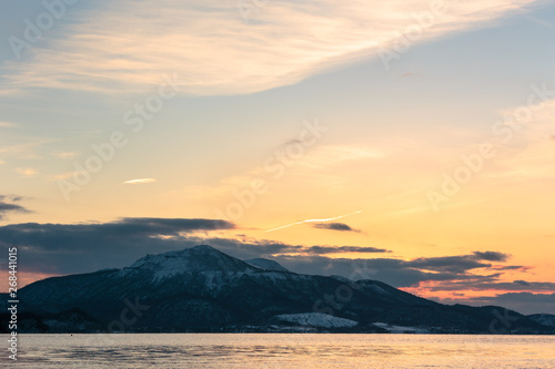 日本・北海道洞爺湖の風景