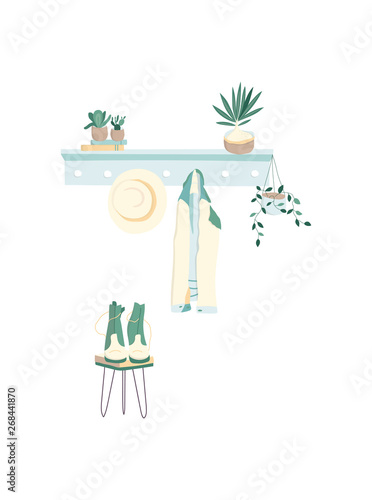 Young Businessman at Hotel Reception. Clerk Standing Behind Desk and Extending Hand with Key to Man. Lobby Interior with Stuff Meeting Arabic and European Guests. Cartoon Flat Vector Illustration