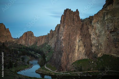 Smith rock and river