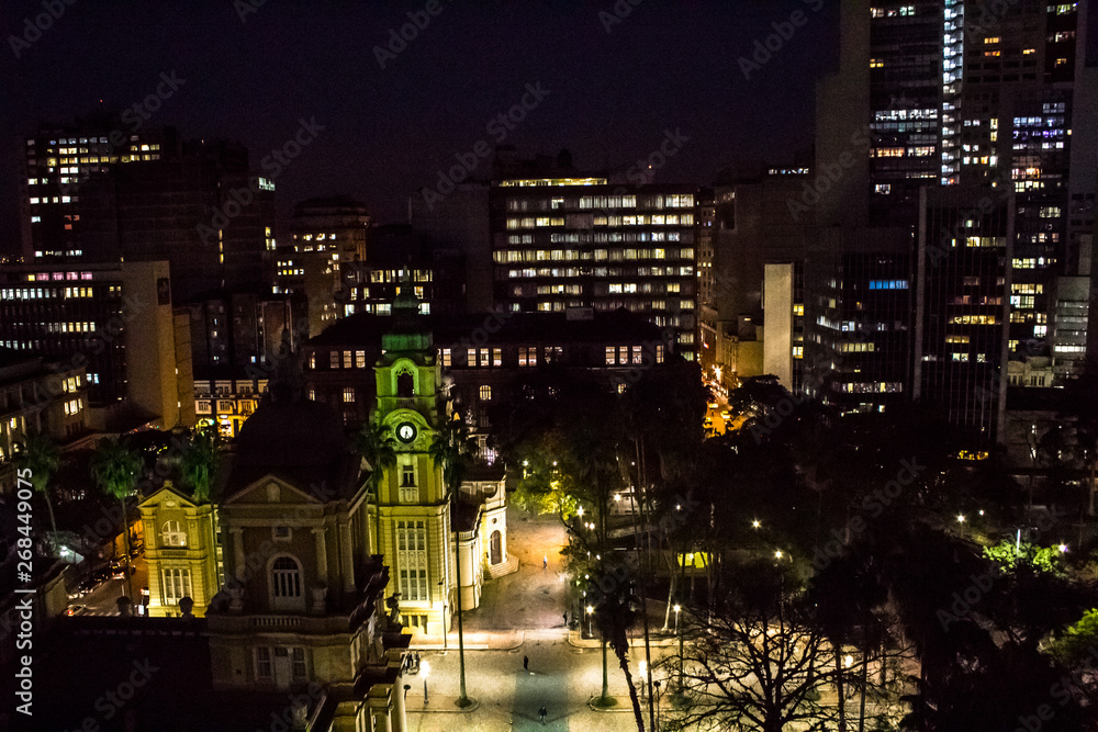 Naklejka premium city at night