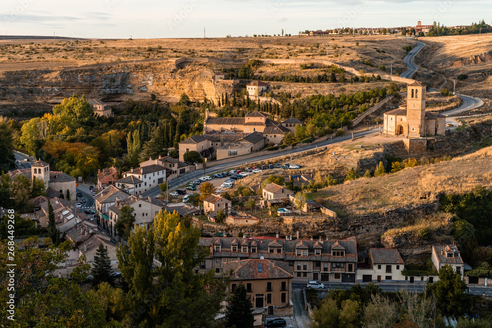 Scenic view of Segovia in Spain