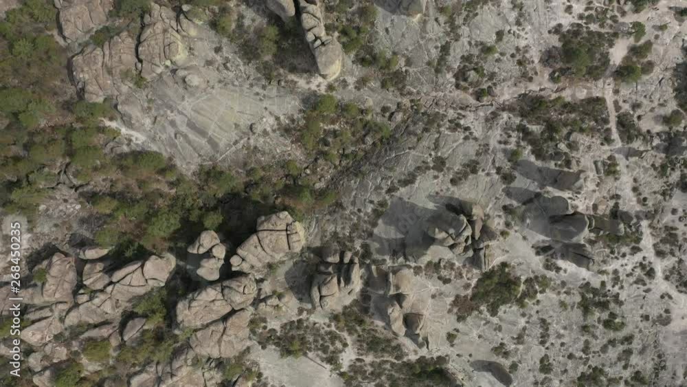 Aerial Drone view of Valle de los Monjes, Creel, Chihuahua, Mexico Aerial Drone view of Valle de los Monjes, Creel, Chihuahua, Mexico