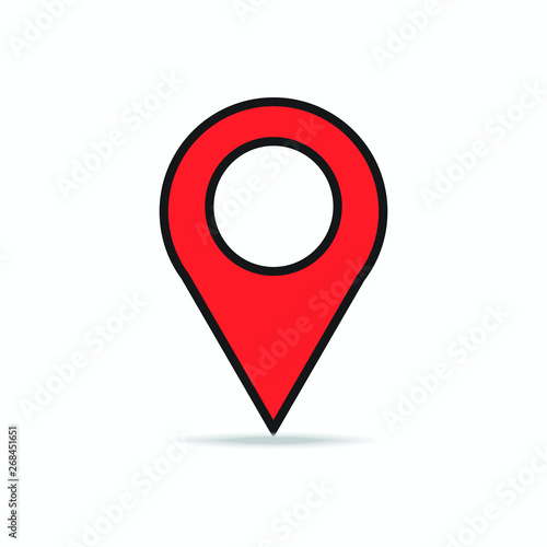 Location icon on white background. Free Download Location icon on white background. - GFXLoad