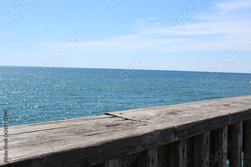 wooden pier on the sea