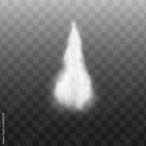 Jet airplane smoke trail texture, white rocket vapor cloud effect isolated on transparent background