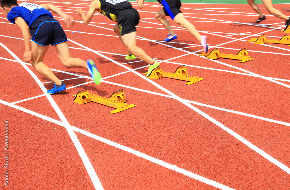 Fototapeta premium sprint start，Sports games