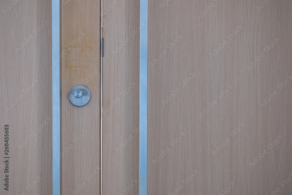 Obraz premium Hotel door with modern knob