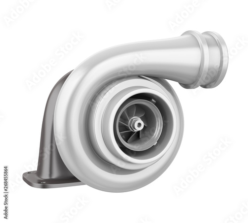 Car Turbocharger Isolated