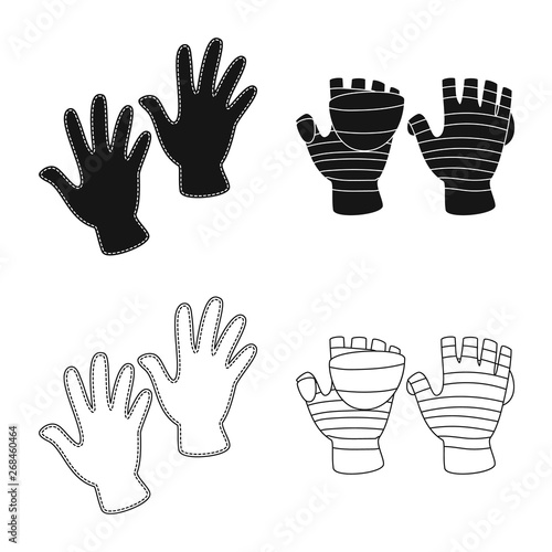 Vector design of silhouette and safety icon. Set of silhouette and comfort stock vector illustration.