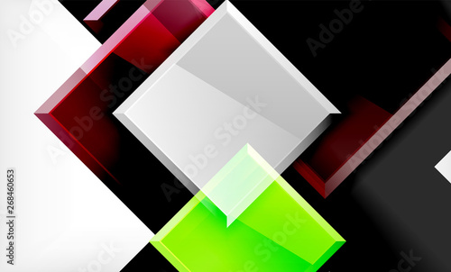 Color squares futuristic abstract background