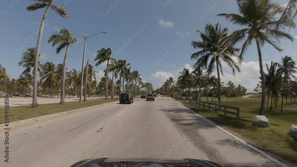 Driving through Haulover Collins Avenue Miami Beach FL Driving through Haulover Collins Avenue Miami Beach FL