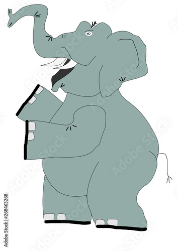 Stehender Elefant 