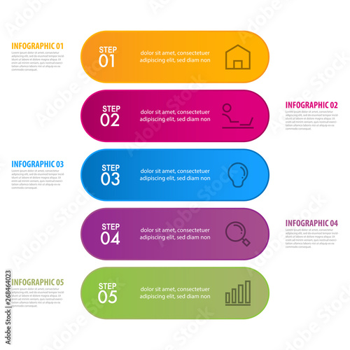 Business Infographics design template illustration. Vector eps10.