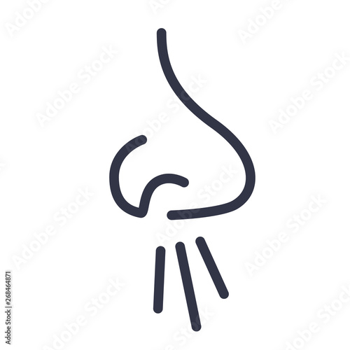 Runny nose vector icon