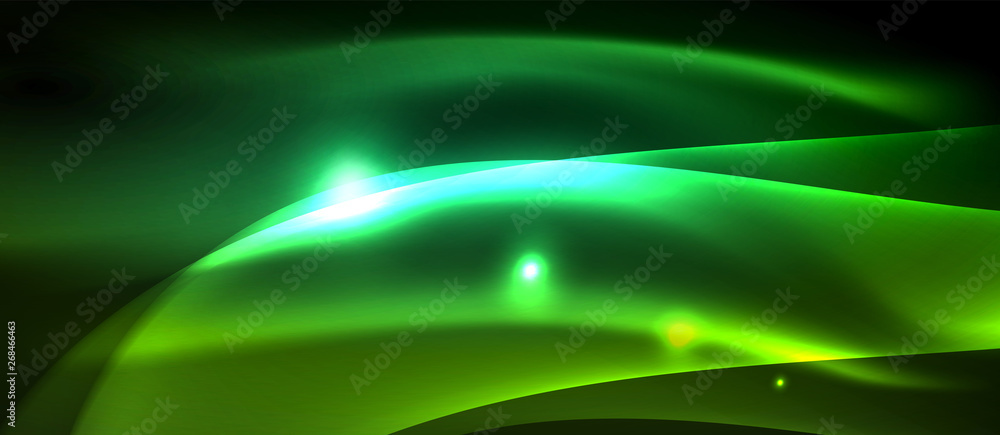 Obraz premium Neon light waves