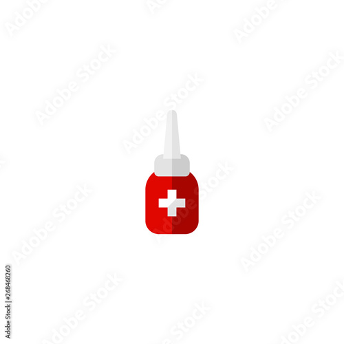 iodine icon design skin hurt first aid medicine symbol. medical healthcare vector illustration