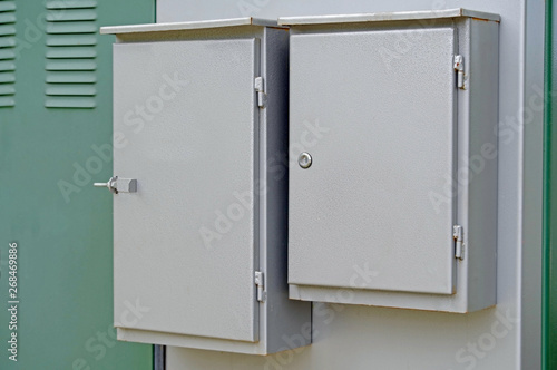 Slika na platnu Outdoor cabinets for electrical equipment