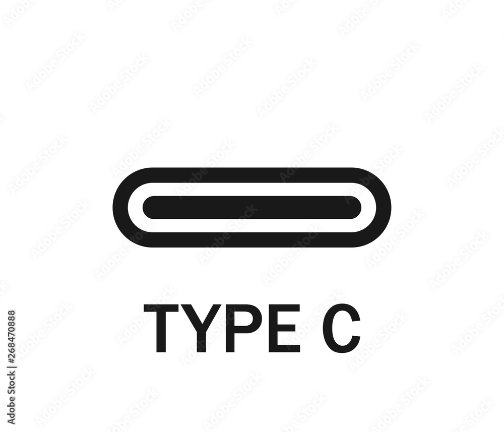 USB type vector Stock Vector | Adobe Stock