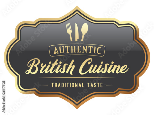 British Cuisine Label