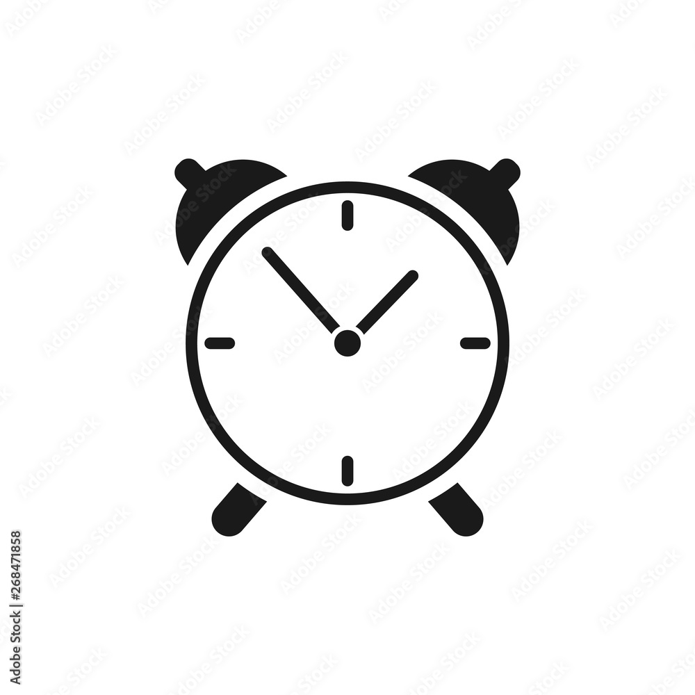 alarm clock ringing vector. Simple modern icon design illustration. alarm clock ringing vector. Simple modern icon design illustration.