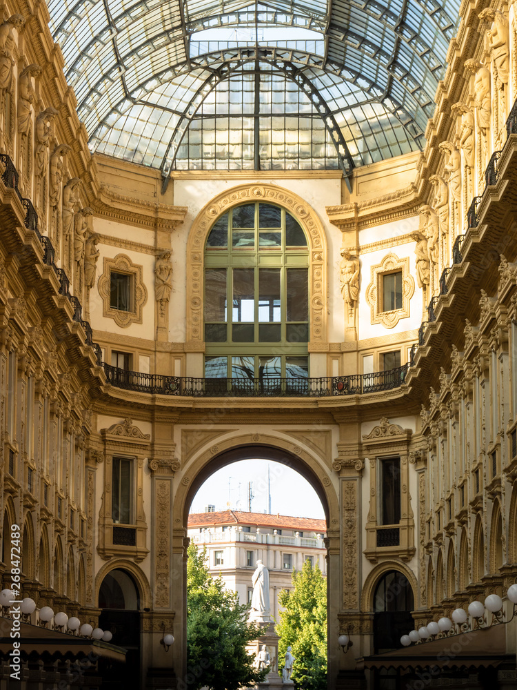 Gallery Vittorio Emanuele II in Milan Italy