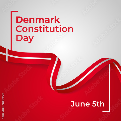 Happy Denmark Constitution Day Vector  Template Design Illustration