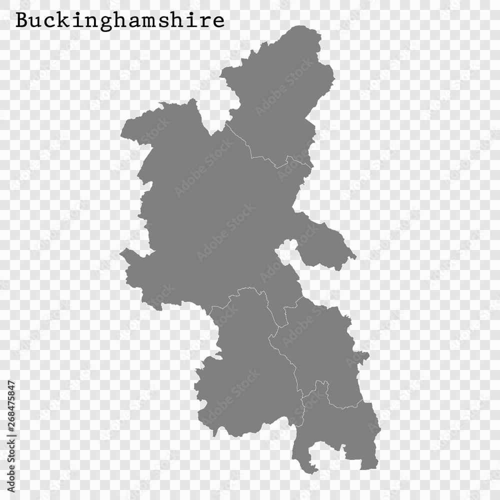 Fototapeta premium High Quality map is a county of England