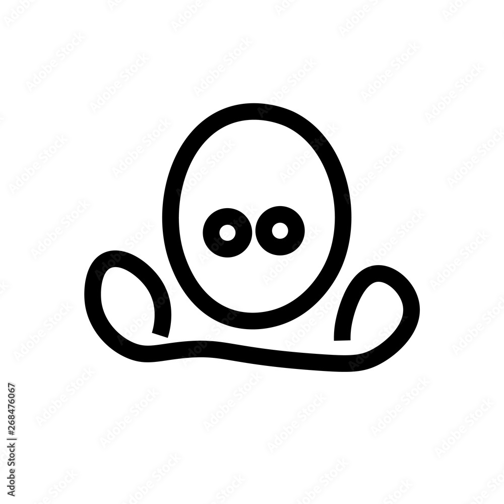 Cute alien icon Cute alien icon
