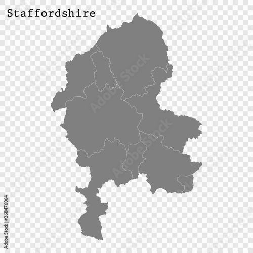 High Quality map is a county of England