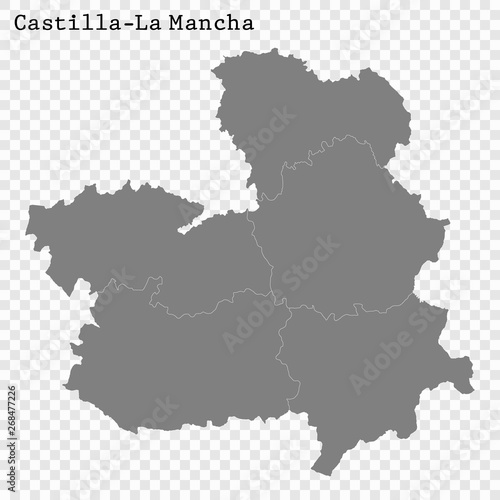 High Quality map is a state of Spain photo
