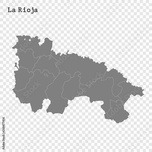 High Quality map is a state of Spain