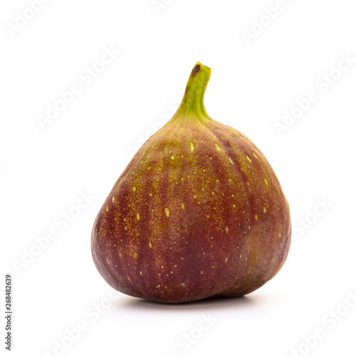 Fig fruits isolated on white background. Top view. Flat lay pattern