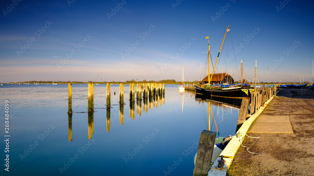 Fototapeta premium Sunrise over Bosham harbour and village, West Sussex, UK